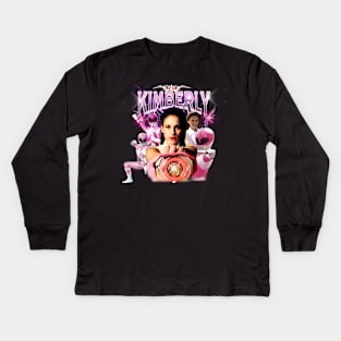 The Pink Ranger Kids Long Sleeve T-Shirt